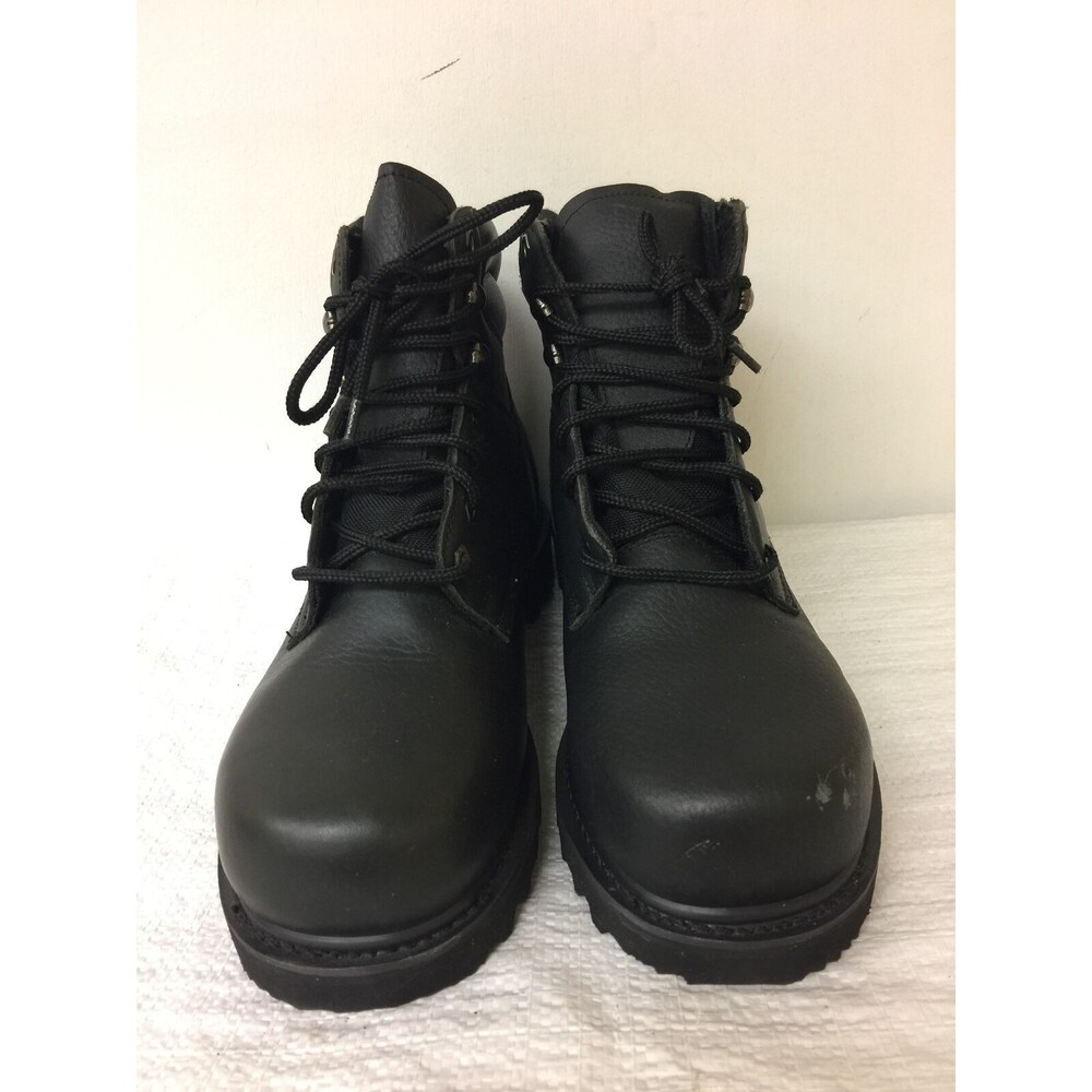 Wear guard Size 10.5 XW Men Black Leather Oil Resistant SteelToe Work Boot